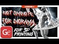 Riot 3D Printing Figurine in Diorama | Assembly by Gambody