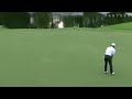 Heath Slocum drains a 34-foot putt for birdie at Wyndham in Round 4