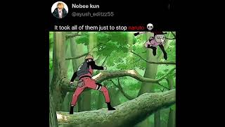 it took them all just to stop naruto 💀#anime #naruto #badass #badassmoment #fyp 