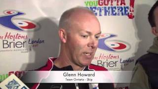 2011 Tim Hortons Brier Draw 12 Media Scrum