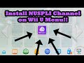Get the Nuspli Channel on Wii U Menu [2023] (Nuspli Wup Download)