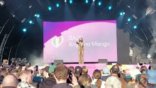 Angelina Mango - Fila Indiana - Live - Eurovision Village - Malmö - 07052024