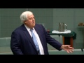Clive Palmer against university fees in the House of Representatives 11-02-2015