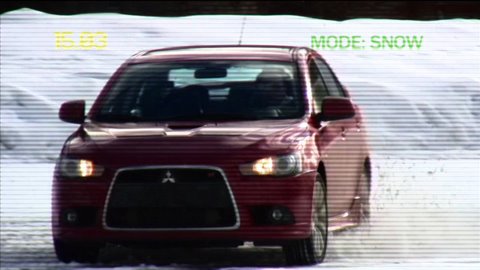 Driving Sports TV - 2009 Mitsubishi Ralliart Snow Test