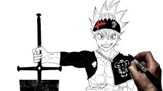 How To Draw Asta Step By Step Black Clover