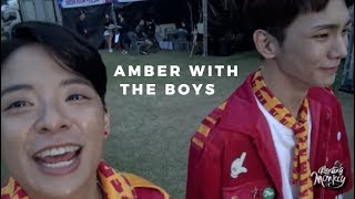 Amber interactions with male idols (part 2)