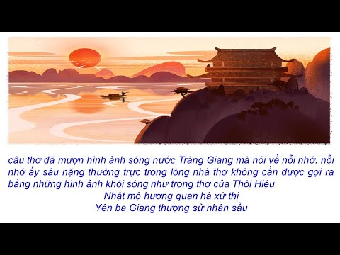 Tràng Giang - phân tích hay nhất