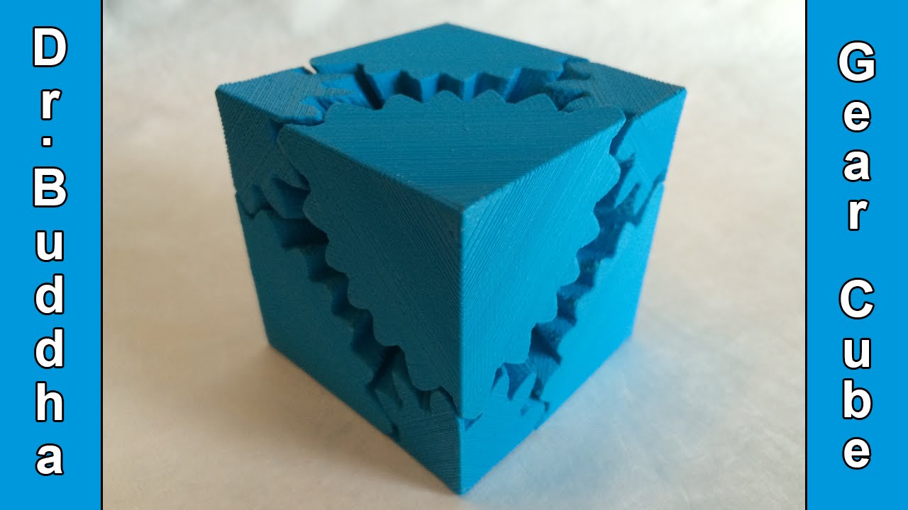 3D Printer In Action: Rotating Gear Cube - YouTube