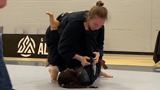 Women's Brazilian Jiu-Jitsu: Abbie Steel Ankle Lock Submission  2023 Rogue Grappling Purple Belt.