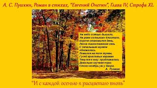 Пушкин А.с. ＂Уж Небо Осенью Дышало...
