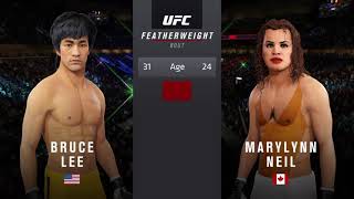 Ufc 4 Bruce Lee Vs. Mary-Lynn Neil Hot Model Ea Sports Ufc 4