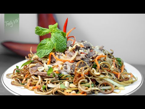 Cách làm gỏi bò bắp chuối