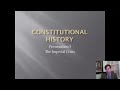 Constitutional History Lecture 3: The Imperial Crisis