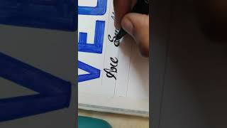 Calligraphy With Normal Nip Black Sketch Pen