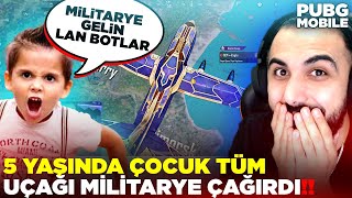 5 YAŞINDA ÇOCUK LAN BOTLAR MİLİTARYE GELİN DEDİ!! HERKESE MEYDAN OKUDU! | PUBG M