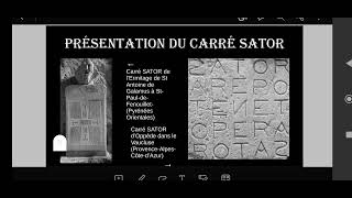 Une Interprétation Du Carré Sator Arepo Tenet Opera Rotas - Fm Périer Et R Teixeira.