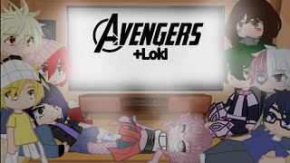 MHA Reacts To The Avengers + Loki (Mainly Loki) ||My Au||