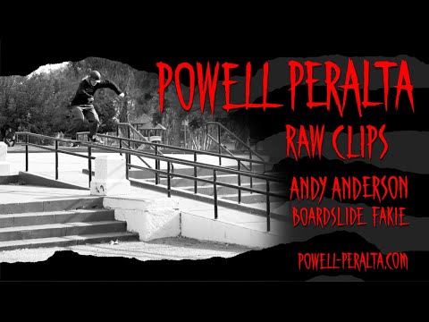 Powell-Peralta 'Raw Clips' - Andy Anderson Boardslide to Fakie