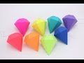 How To Make A Origami Paper Diamond Easy-DIY Simple Origami Diamond Tutorial