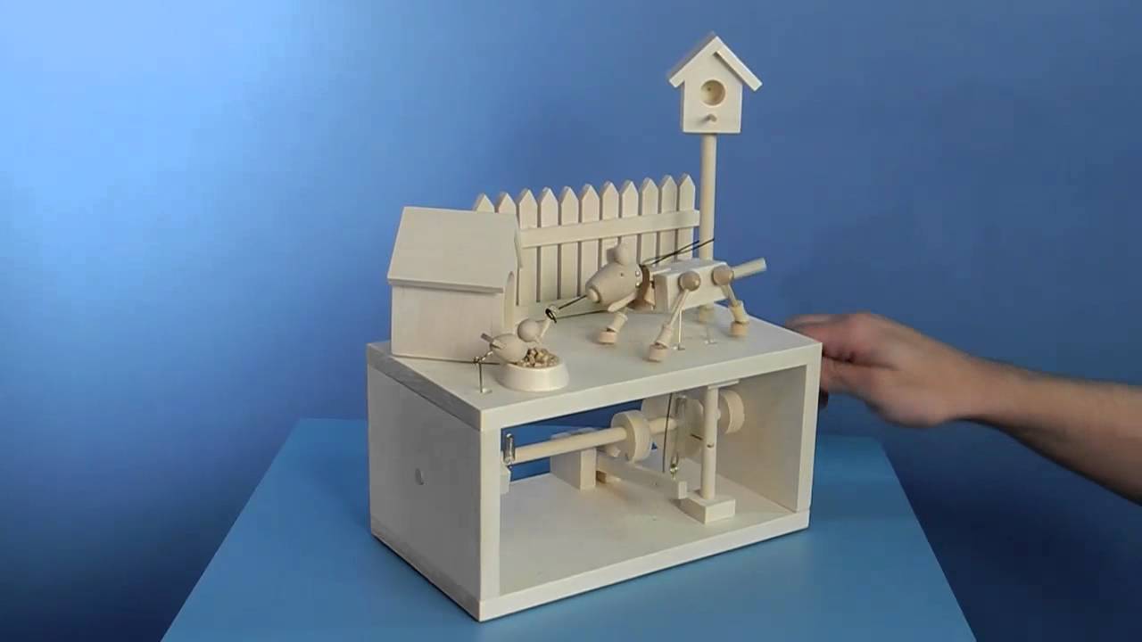 The Unwelcome Dinner Guest - Wooden Automata Project - YouTube
