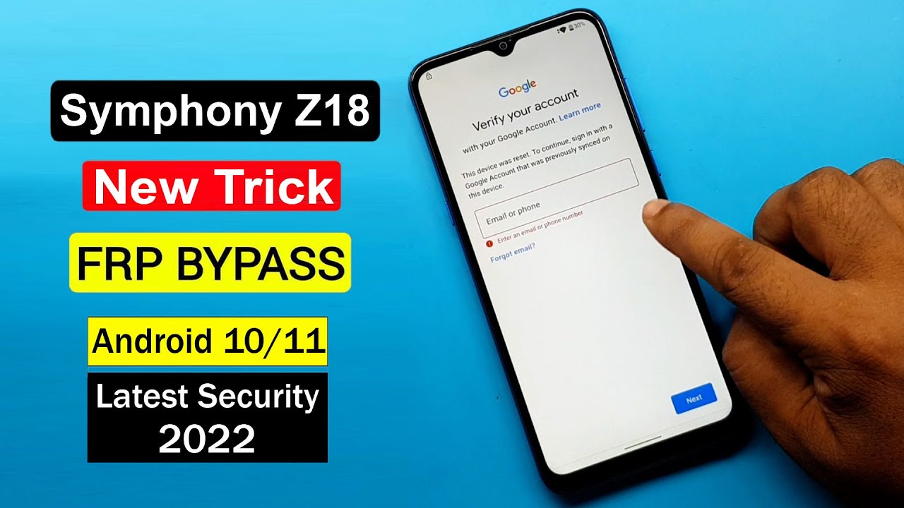 Symphony Z18 FRP Unlock | New Trick 2022 | Symphony Z18 Symphony Z18 FRP Unlock | New Trick 2022 | Symphony Z18