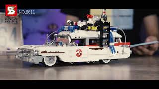 Sembo 8611 - Ghostbuster Car Building Blocks - 1126 Pcs - White