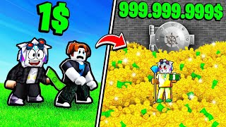 Нуб Ограбил Всех Игроков И Заработал $1,000,000 Долларов! Roblox Money Grab Simulator