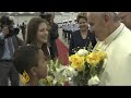 Thousands greet pope in Brazil