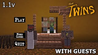 THE TWINS WITH GUESTS MINECRAFT GAMEPLAY (granny&grandpa)
