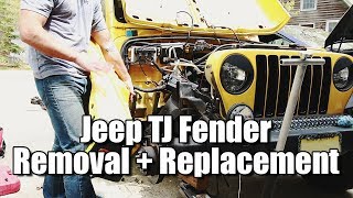 Jeep Wrangler TJ Fender Removal 1997 - 2006 | TJ Fender Replacement