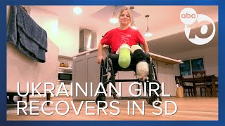How An 11-Year-Old Ukrainian Girl Stays Optimistic During Recovery From Missile Attack