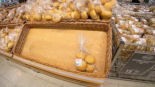 Russia 2018: FOOD VARIETY of RUSSIAN SUPERMARKET. Daily purchases with Russian family