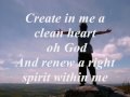 Create in me a Clean Heart