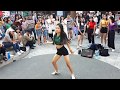 NEW BUSKER🤩. MIDDLE SCHOOL GIRL. HYUNA 'LIP & HIP' COVER. FANTASTIC PERFORMANCE WITH INSPIRATION.