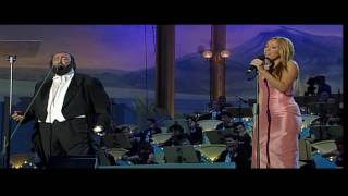 Luciano Pavarotti, Mariah Carey - Hero (Live) Hd