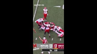Lathan Ransom Grabs The Int Vs. Maryland Ohio State Football