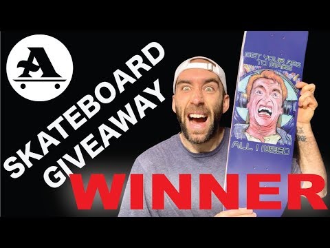 WINNER of skateboard giveaway & flat ground battles