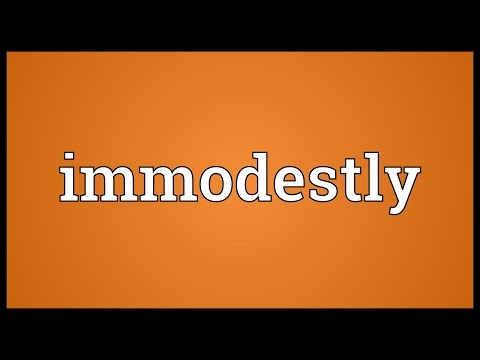 Header of immodestly