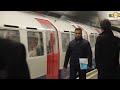 Football Hooligans prevent Green man boarding London metro train 2020