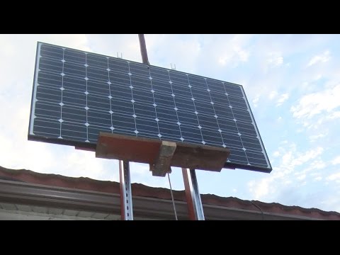 How To Install A Solar Panel Adjusting Canopy For A Flat Roof Diy 