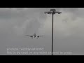 Near Wingtip Strike Go-Around Crosswind landing Aer Lingus Bad Weather