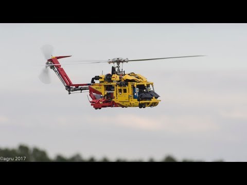 VIDEO : lego technic helicopter lt 9396 real flight rc - as this video proves, the helicopter with some extra equipment can do a lot more than intended by the manufacturer.
the lego  ...