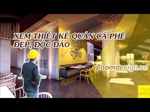 Thiết kế nội thất quán cà phê Hà Nội đẹp