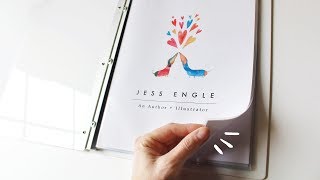 Putting Together My Illustration Portfolio! | Flip Through & How To