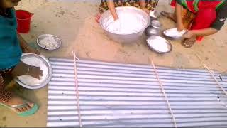 Bori making full process stored food traditional Bengali food in bangladesh