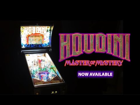 Houdini: Master of Mystery, from American Pinball Houdini: Master of Mystery, from American Pinball