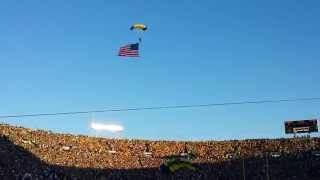 Awesome Navy Seals Parachute Into Notre Dame Stadium Awesome Navy Seals Parachute Into Notre Dame Stadium