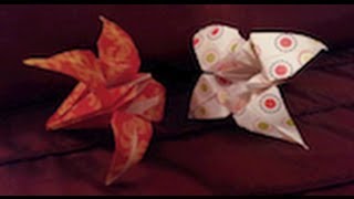 Simple origami Lily Flower tutorial 11:14