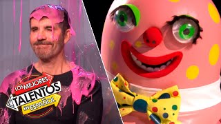Mr Blobby Cubre Con Slime A Simon Cowell Audiciones Bgt 2023