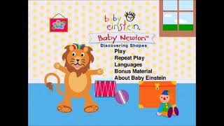 Baby Einstein Baby Newton 2004 Dvd Main Menu